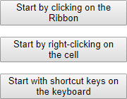 three possible starting points